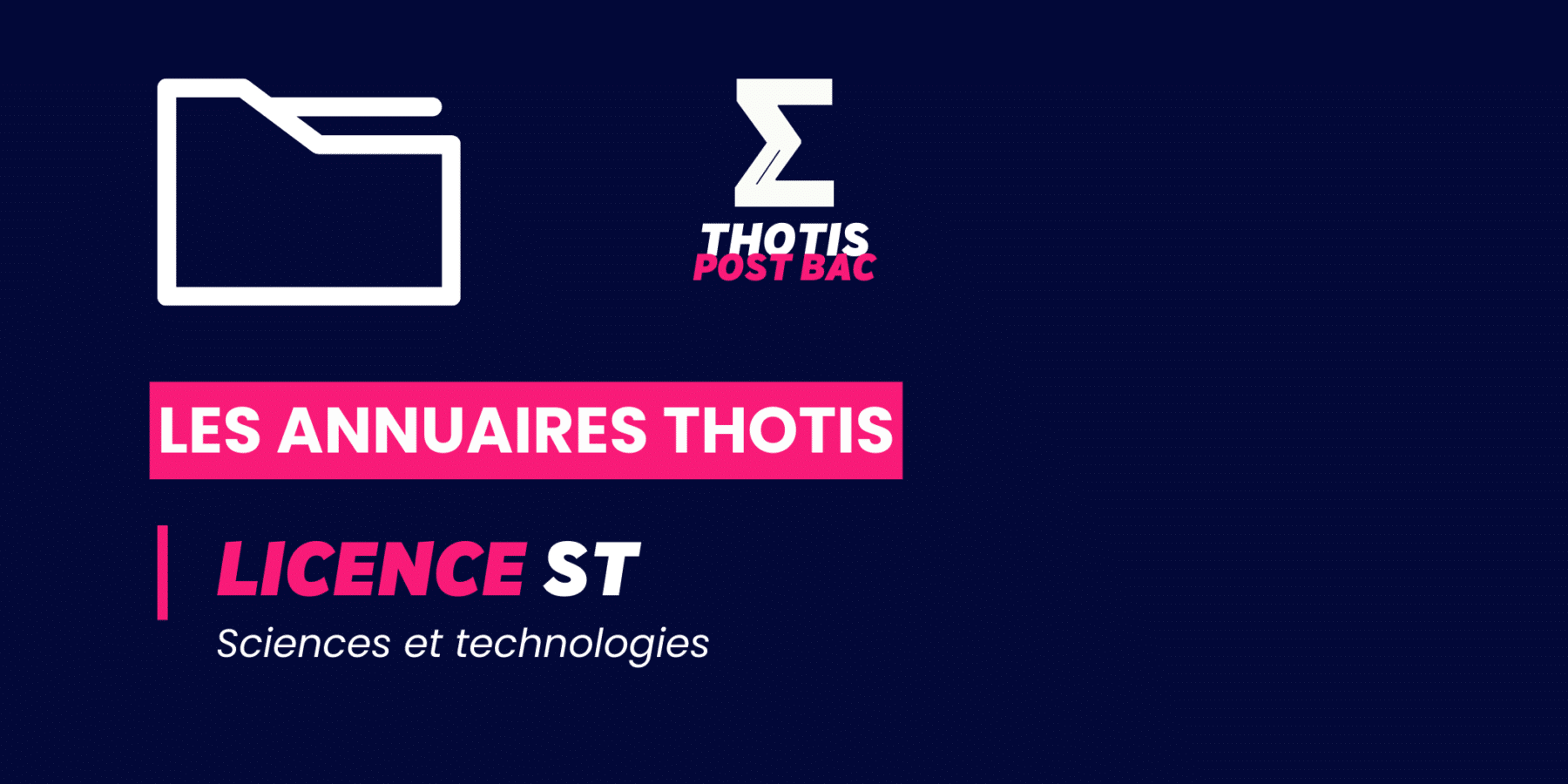 Annuaire Thotis - Licence Sciences et Technologies