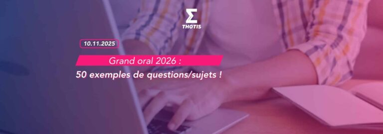 Grand oral 2026